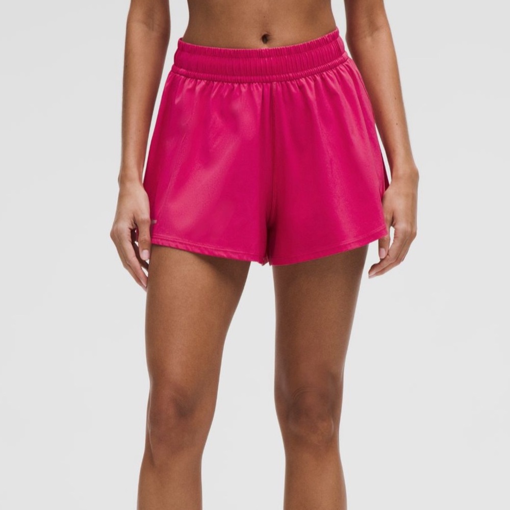 NWOT Lululemon Pace Crush High-rise 2.5in Raspberry Athletic Shorts